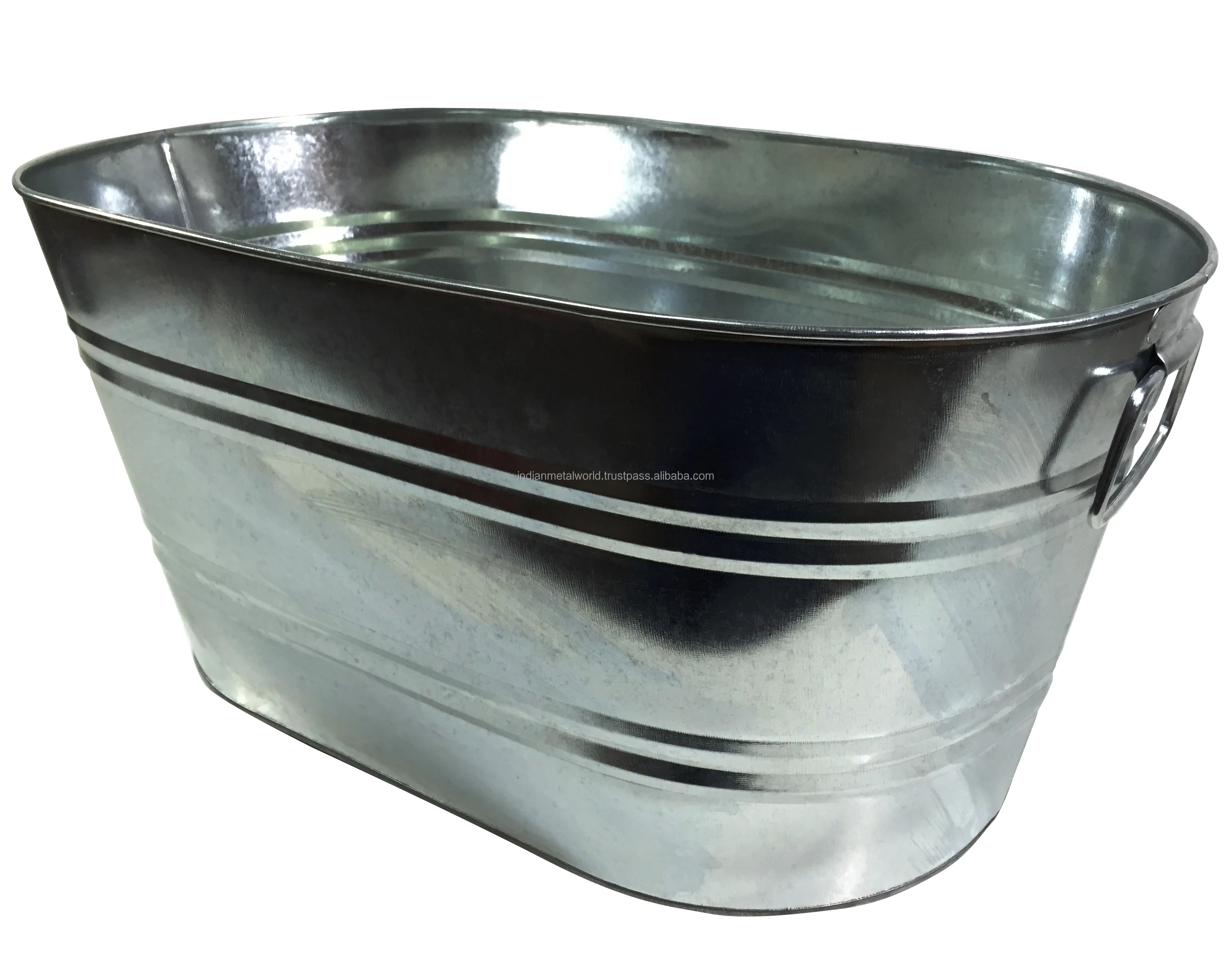 Shiny polished planter Modern planters for home and garden decor galvanized Cheap iron planters at low price