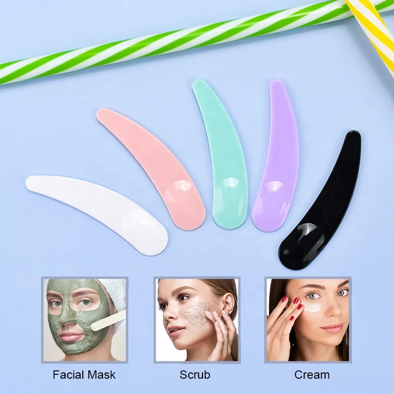 Small Personal Care Cosmetic Spoon Facial Plastic Cosmetic Spoon Spatula Spoon Lips Scrub