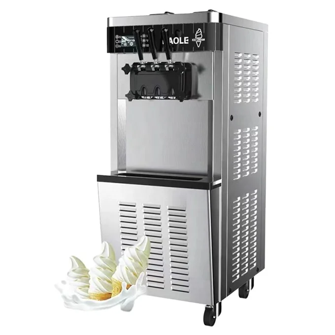 3 Flavors Ice Cream Machine / Soft Serve Ice-Cream Machine for sale