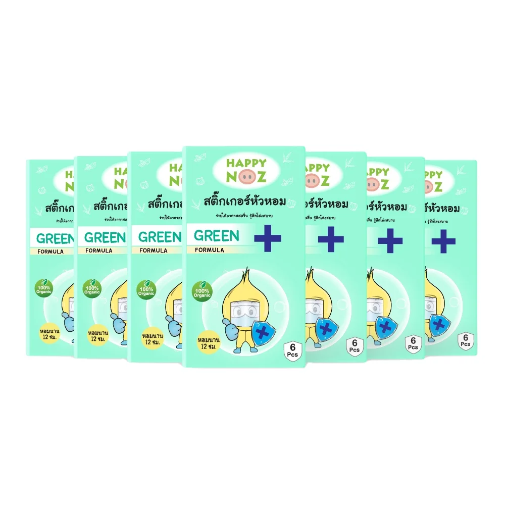 Thailand products for health Happynoz Onion Sticker Green Formula Immunity balancing Uniquely scent comfy breath Wholesale