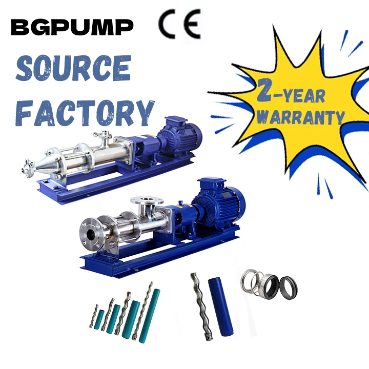 Mono Single High Pressure High Scosity Barrel Small Screw Pump Stainless Steel Pumps For High Viscosity Liquid