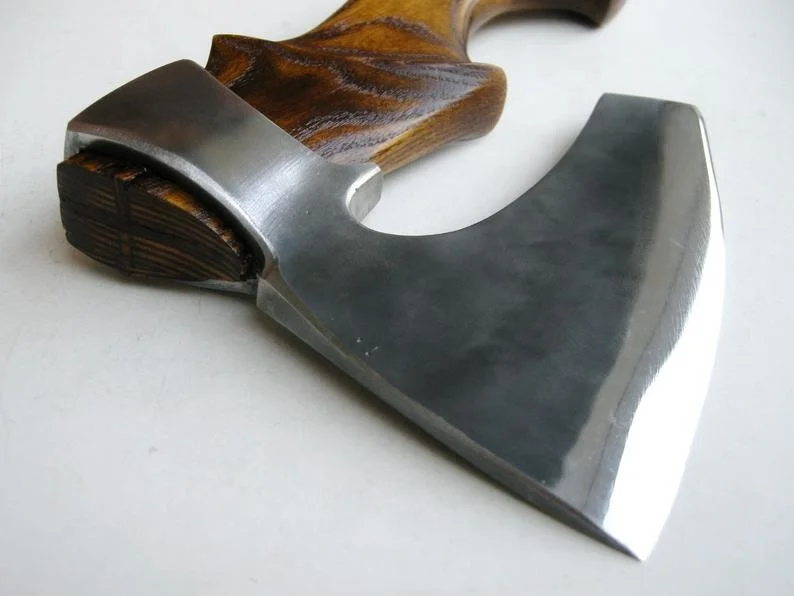 
Fist Axe Russian Axe Custom Handmade Steel Axe Wood Handle 