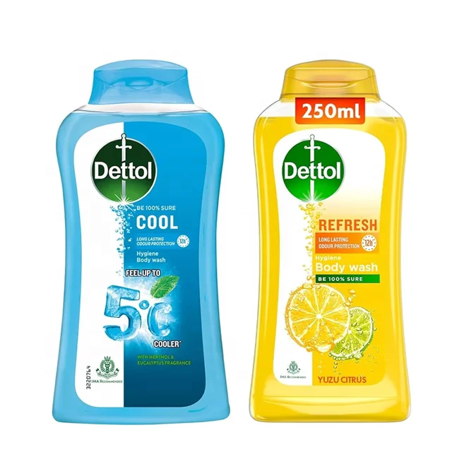 Dettol India Bath Supplies Body Wash Dettol Shower Gel Cool and Honey Shea Butter Fragrance Deep Cleaning Body Wash Antiseptic