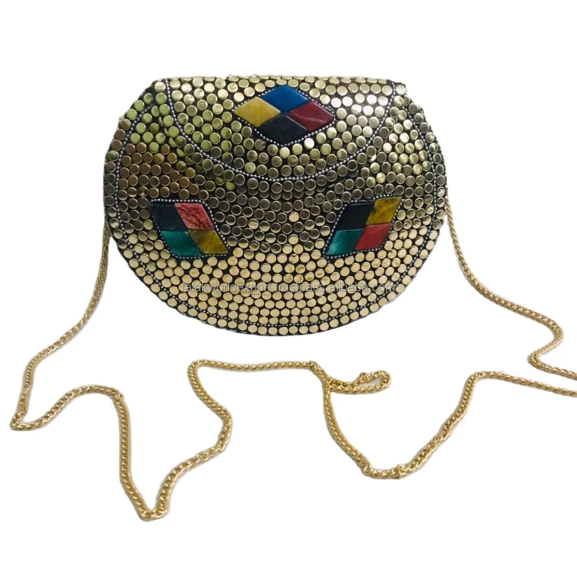 New Partyware mettle handbag supper quality top design For womens clutch wedding From Falak World Export