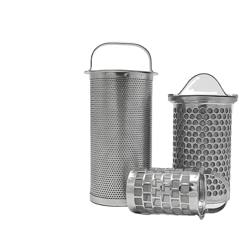 LIANDA Custom 25mm Micro Stainless Steel Mesh Perforated Tube filter Bucket Drum Cnc Metal Exhaust Perforated Pipes Cylinders