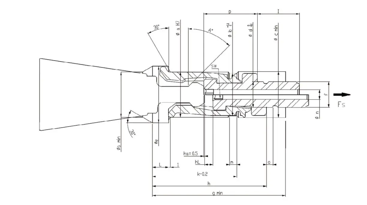 CHUMPOWER MAS 403 BERG BT40-45 PULL stud clamping