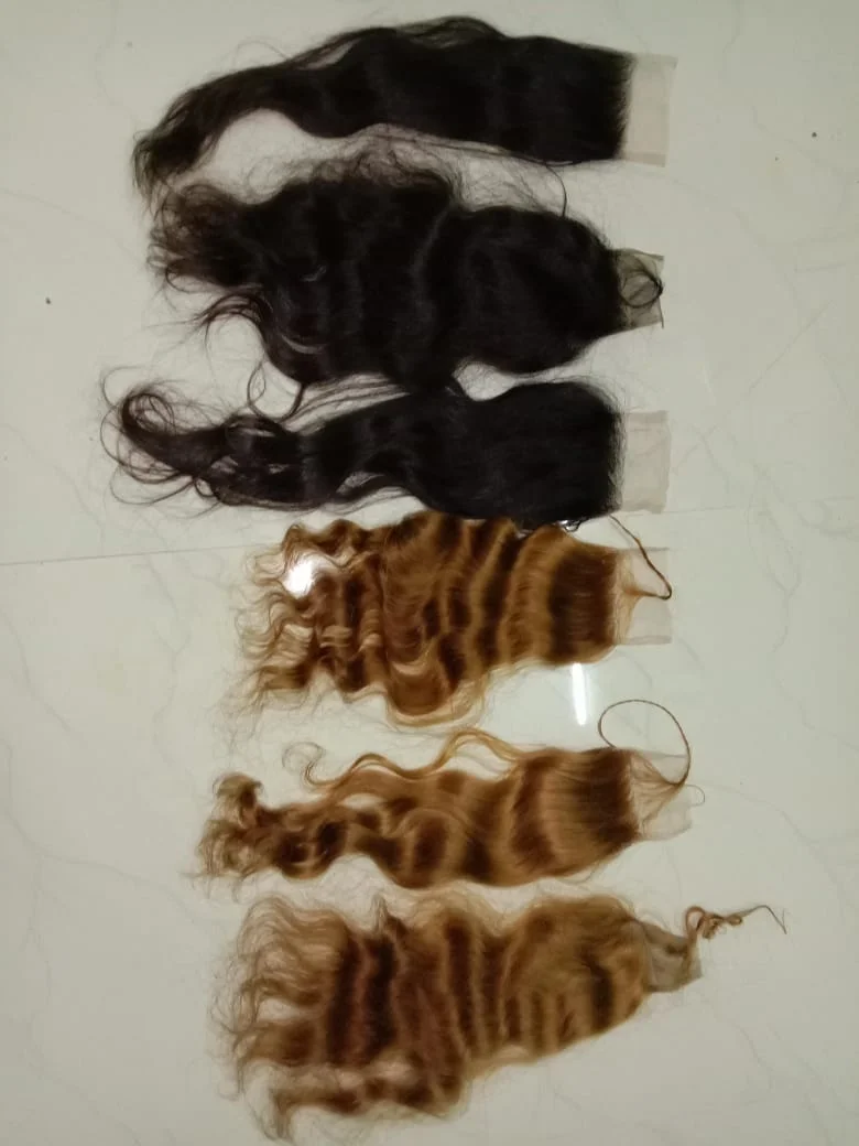 Unprocessed Raw Indian Temple Hair Natural Remy Hair Indian Hair  machine weft wavy bundles
