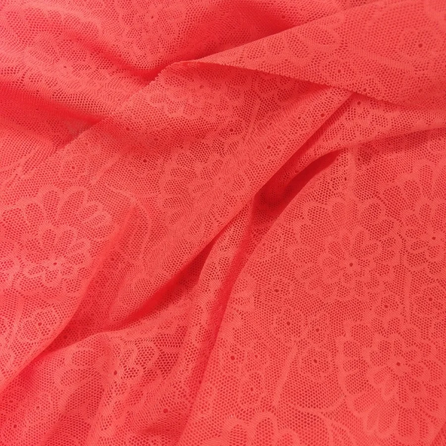 New design jacquard underwear nylon spandex knitting mesh stretch bra lingerie fabric #MG-1018