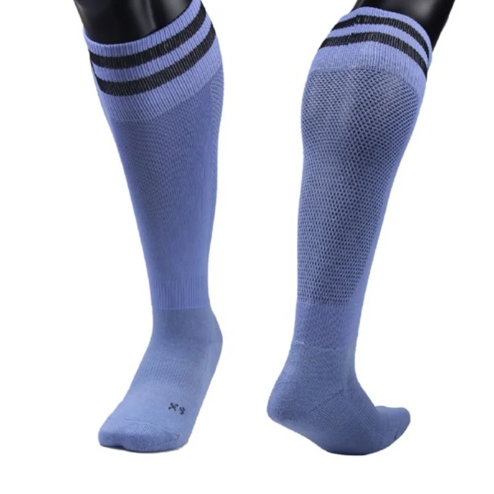 
Wholesale custom anti slip soccer socks elite football socks 100% cotton nylon men sports crew socks 