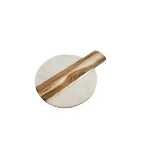 High Quality Marble And Acacia Wood Chopping Board Solid Item Wholesale Customized Rectangular Cutting Board Indian Handicraft