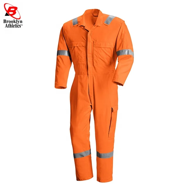 Cotton workwear work industrial hi vis construction worker coveralls