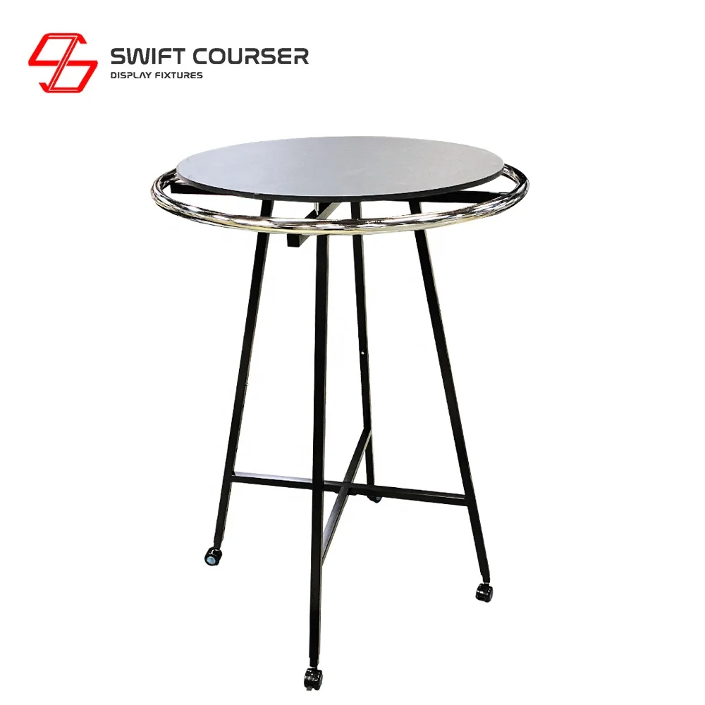 Heavy duty metal warehouse clothes circular round racks for hanging clothes