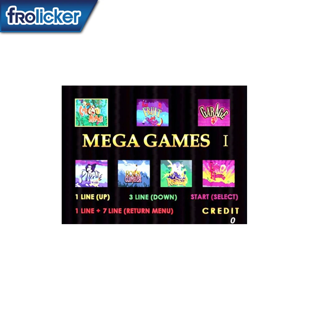High quality video game Garage Mega 7 in 1 pcb game board hot sale tragamonedas maquina de juegos