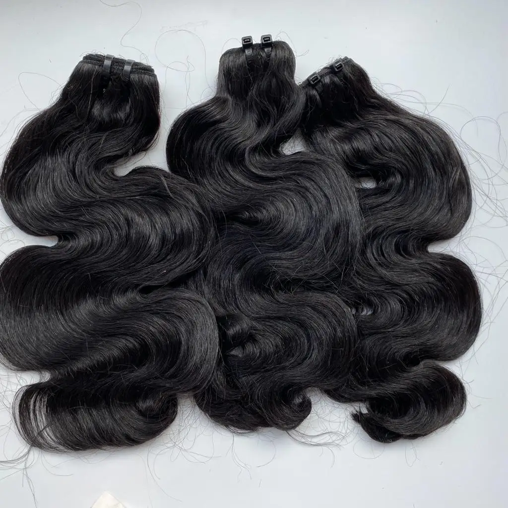 Hair VietNam Company Wholesale, Top Quality Wavy Bundles/ Good Texture A Cambodian Human Hair