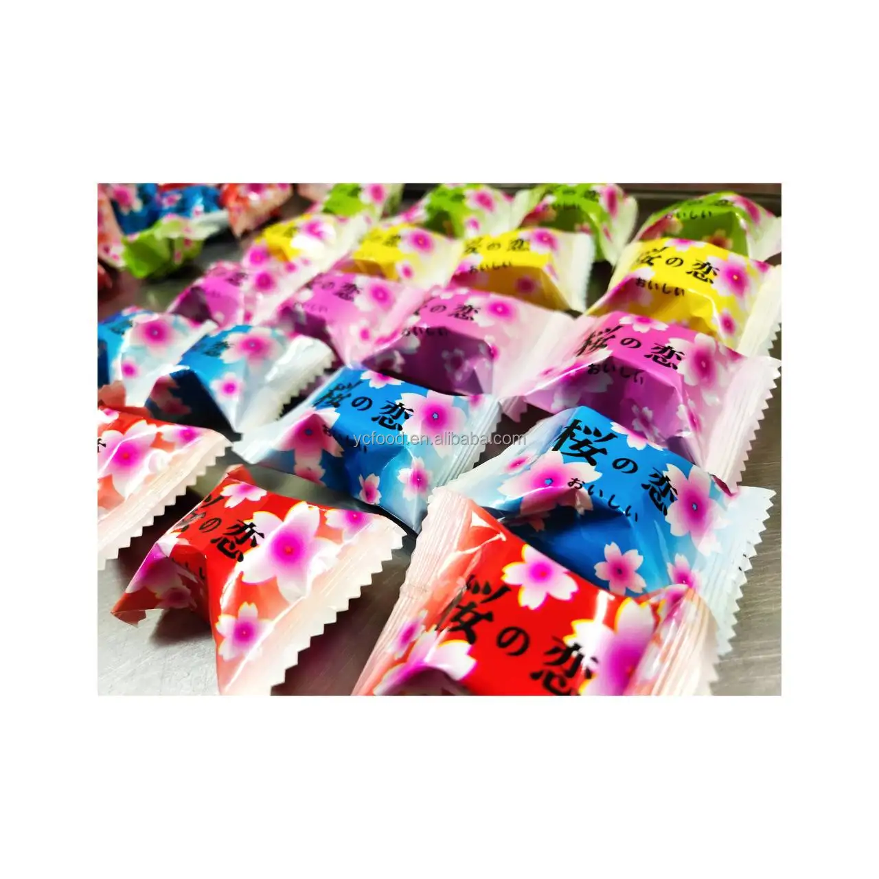 
Sakura Love Fruit Flavour Candy Sweet Soft Candy Taiwan Holiday candy (Vegetarians can eat) 