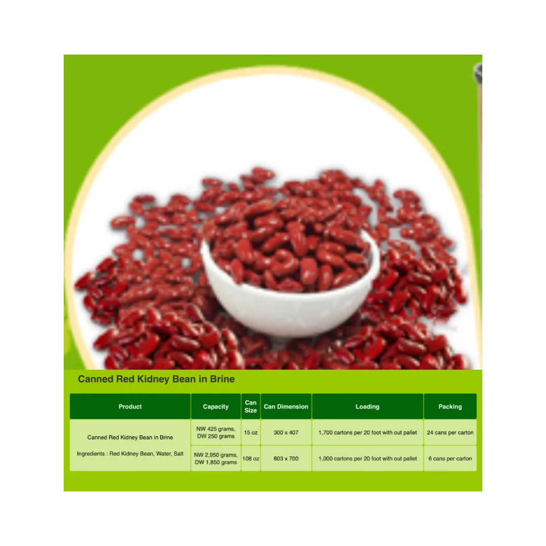 Canned Red Kidney Bean in Brine for Cooking and Baking Just for You Fresh Products from Thailand Farm Contract