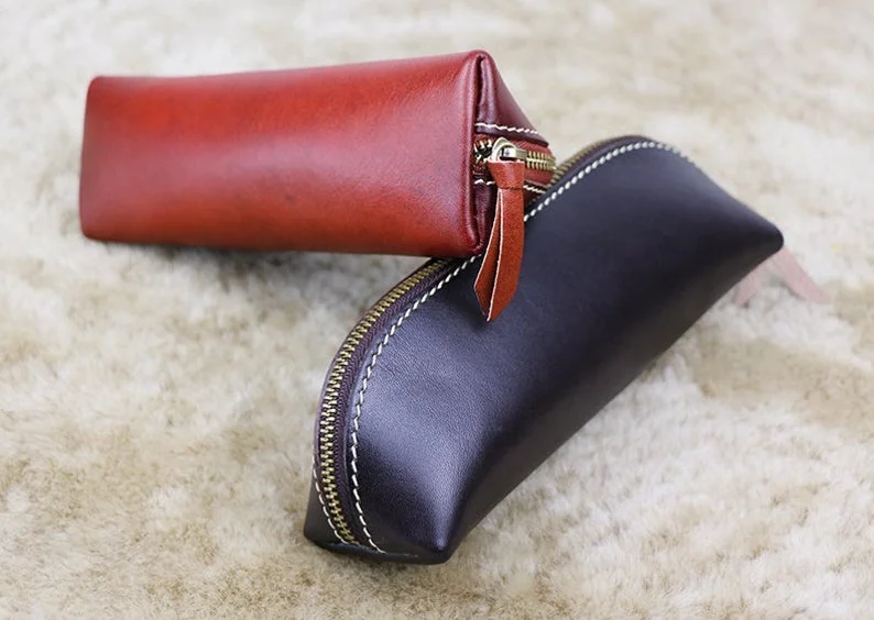 Premium Quality Handmade Vintage Leather Fashionable Pencil Bag Pencil Cases Pencil Covers & Boxes