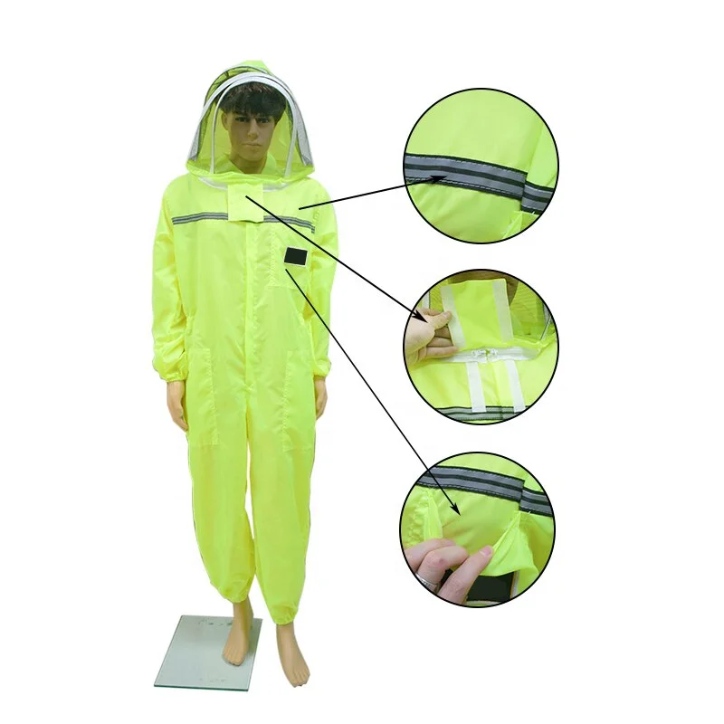 High Breathability Beekeeper Suit With Attached Hood