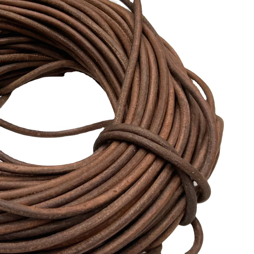 Мягкий и прочный круглый кожаный шнур | Качественный Производитель Отличная стойкость к протирания светостойкость пота PSD
