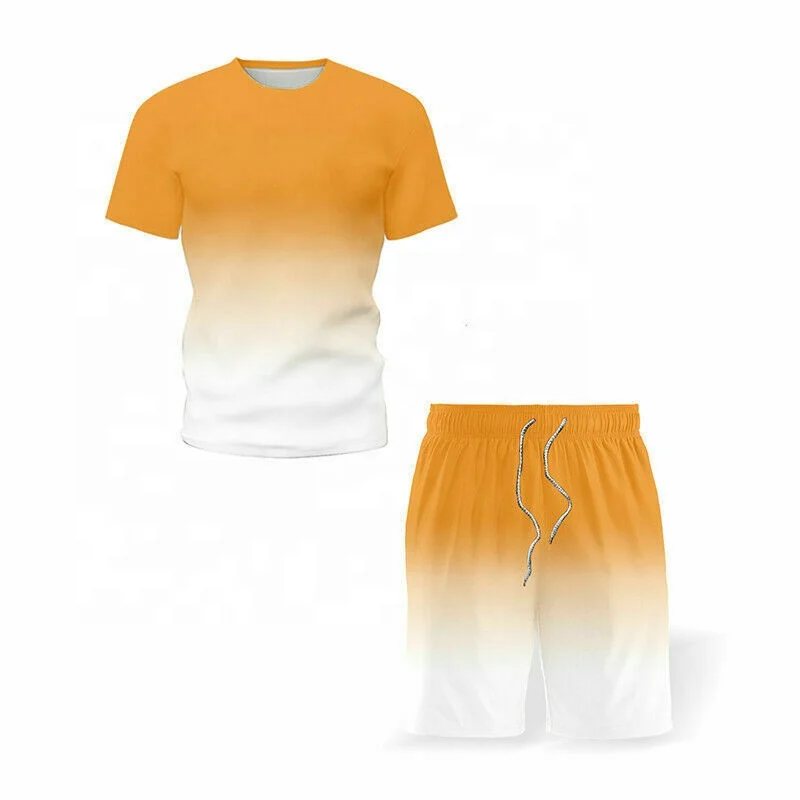 High Quality Men Running Jogging Sports Suit Set 2 piece summer shorts set 2 piece summer shorts set Hot Sale Summer Outfit Mens