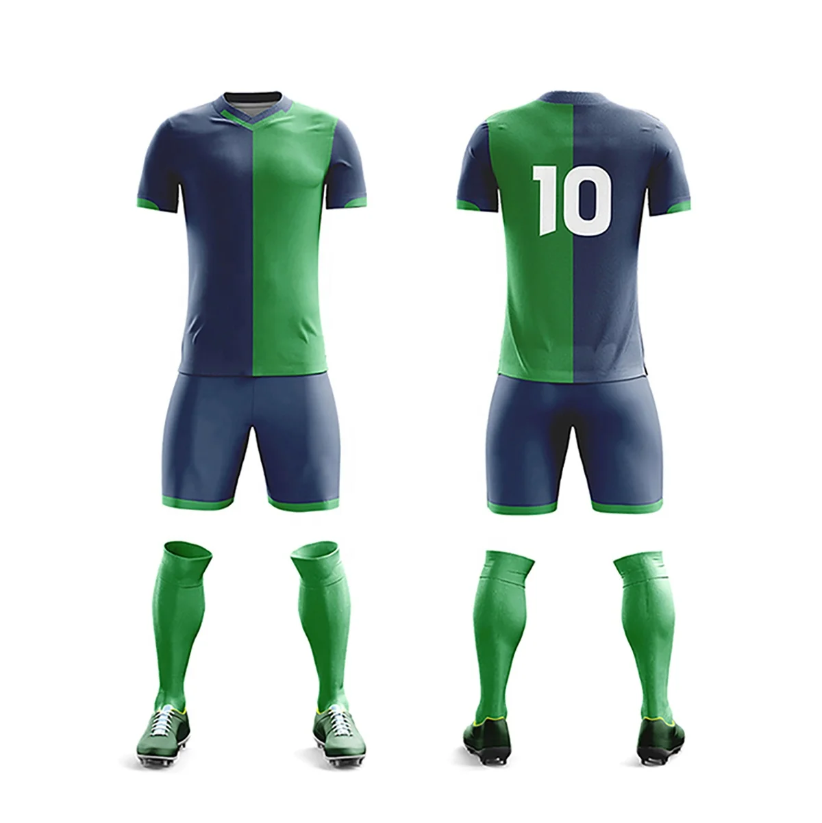 Hot Selling Design Soccer Jacket Sport Uniform Winter Sublimated Uniforms Green Football Staff Custom Wholesale Soccer Uniform