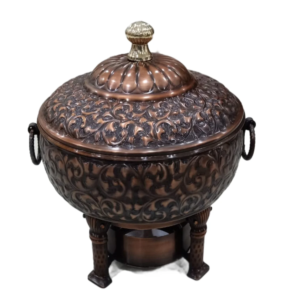  Металлическая коричневая сервировочная тарелка с тиснением под старину подогреватель пищи буфетный термо-тарелка для продажи оборудование кейтеринга