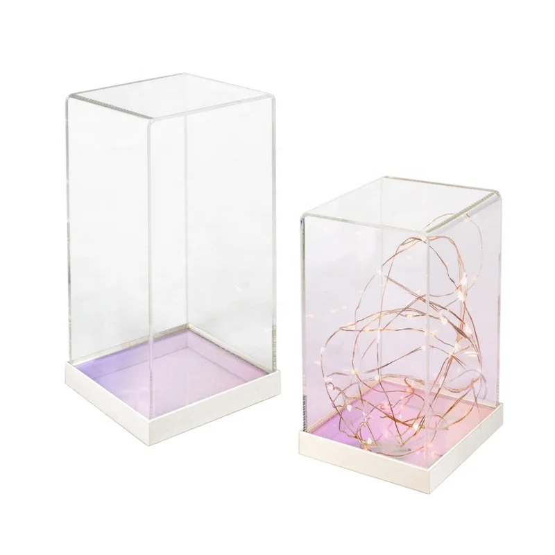Box For Collections Rainbow Color Base Display Box