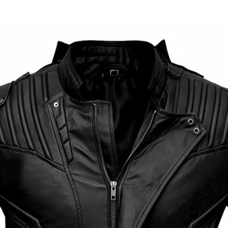 2022 latest fashion clothing design custom pure color windproof customize leather jacket for men wholesales price