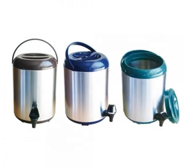 Commercial Heat Preservation Metal Barrel Thermos Stainless Steel Tea Barrels 10L - Bubble tea bucket drum