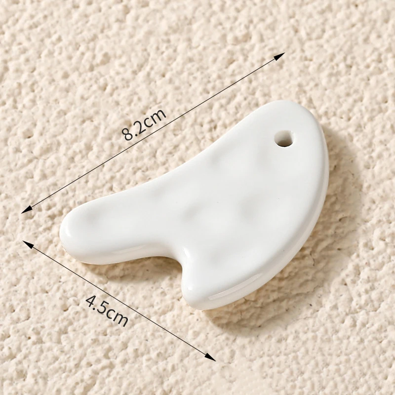 Ceramic Gua Sha Board Facial Eye Massager Facial Leg Cervical Vertebra Pressing Massage Stone For Guasha Massage Faciales Tool