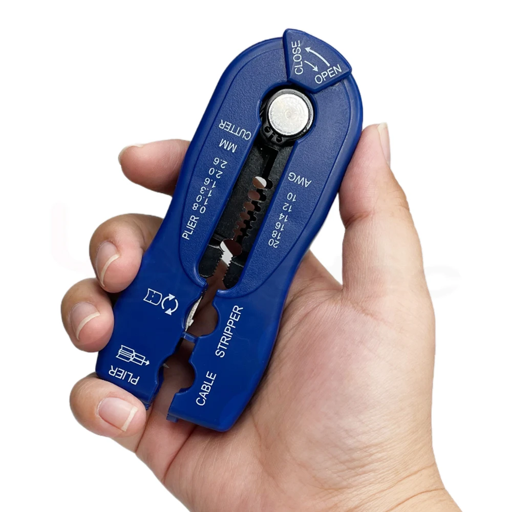 Multifunction Mini Wire Stripper Wire Crimping Tool Cable Cutter Household Hand Tools Taiwan Made TW OEM Acceptable LE-SC100 96g