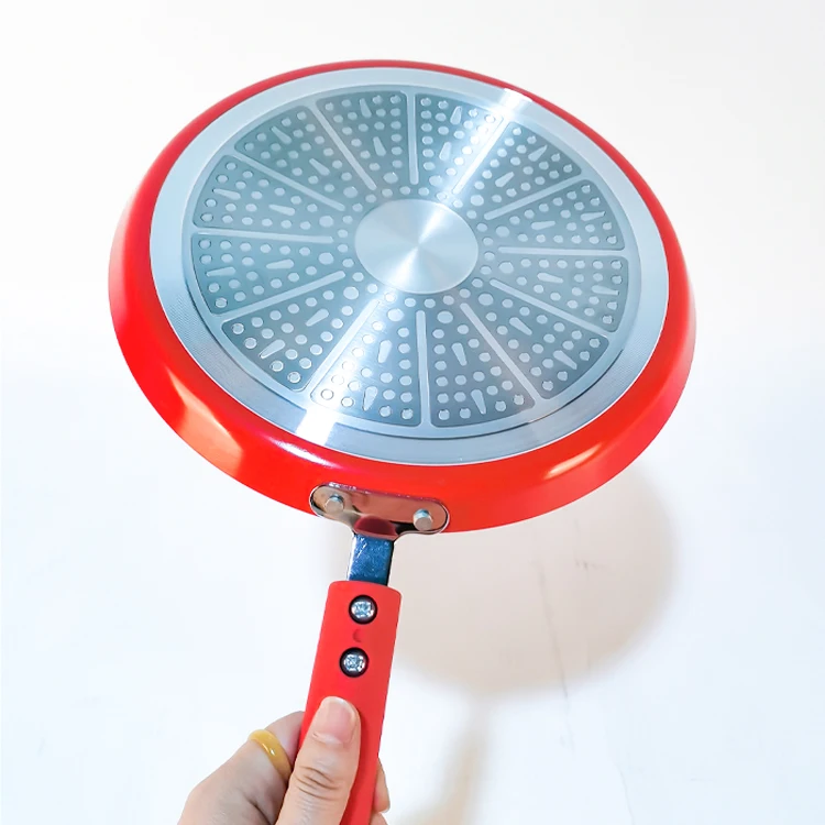 New handle design 10 inch pizza pan Aluminum nonstick cookware with NEW bottom
