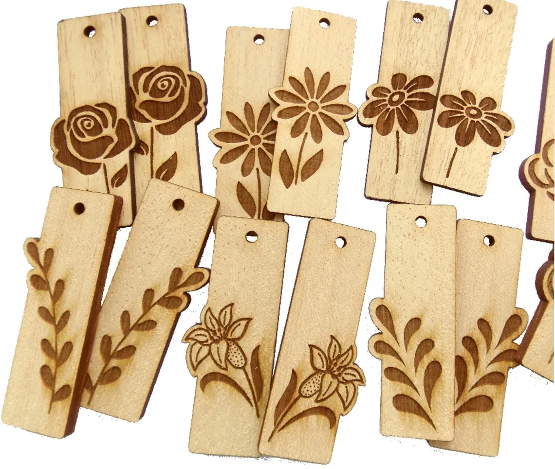 Engraved Wooden Earrings SVG file Glowforge Earrings, Earrings SVG Rectangular earrings, handmade designs.
