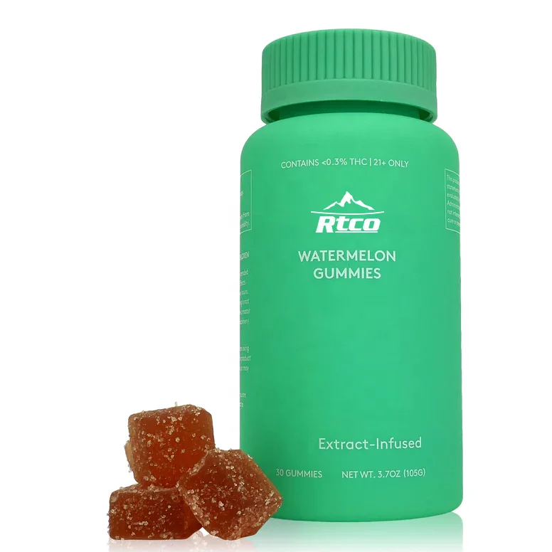 225cc Food Grade Silicone PET Plastic Candy Jar with Childproof lid 6oz 8oz 10oz 13oz 16oz Child Proof Gummy Packaging Jar