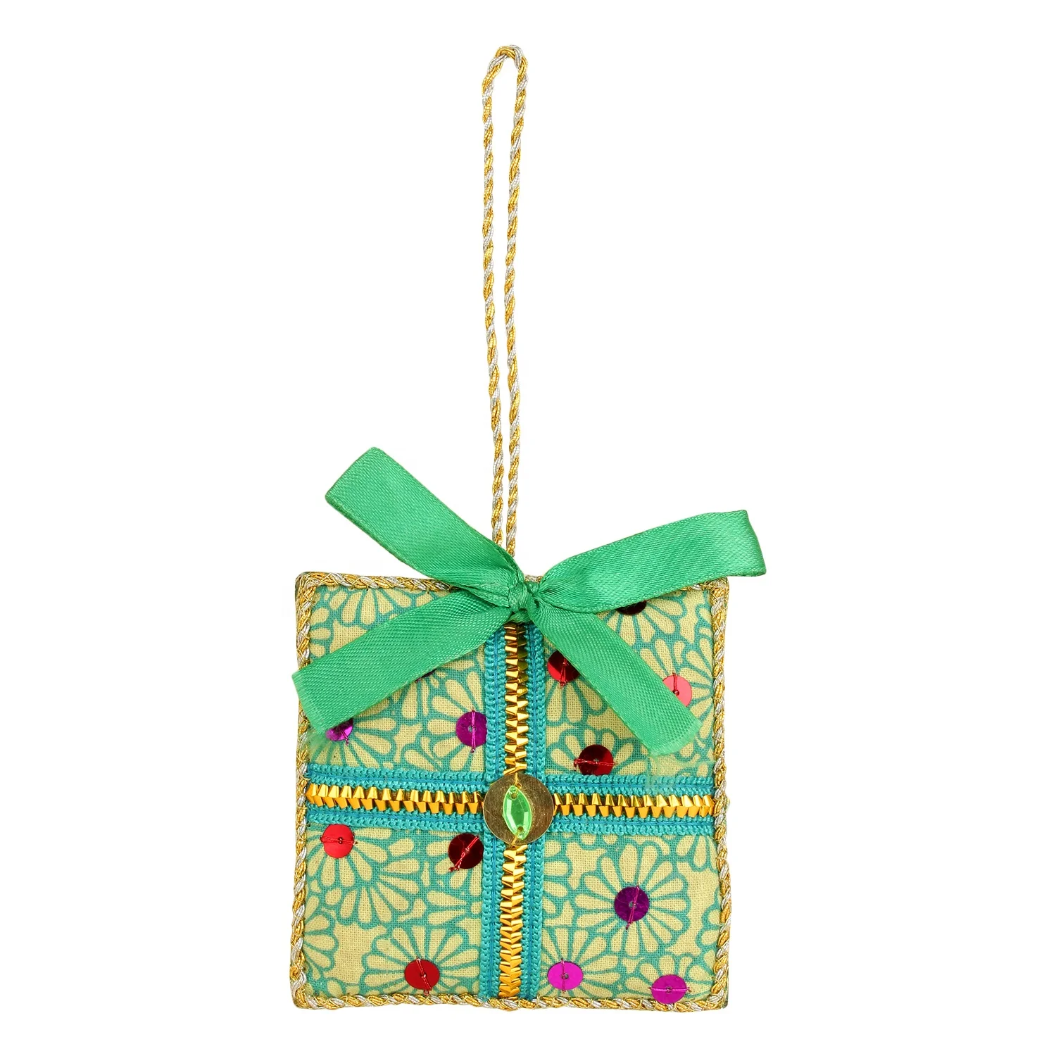 Handmade Handcrafted Embroidered Beaded Velvet satin Christmas Decorations Ornament Santa  Socks   Giraffe Elephant  Customized