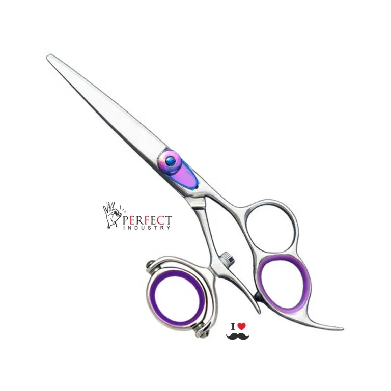 Professional Swivel thumb Barber Scissors Hair Scissors for Men and Women / hair styling tools top selling swivel handle scissor