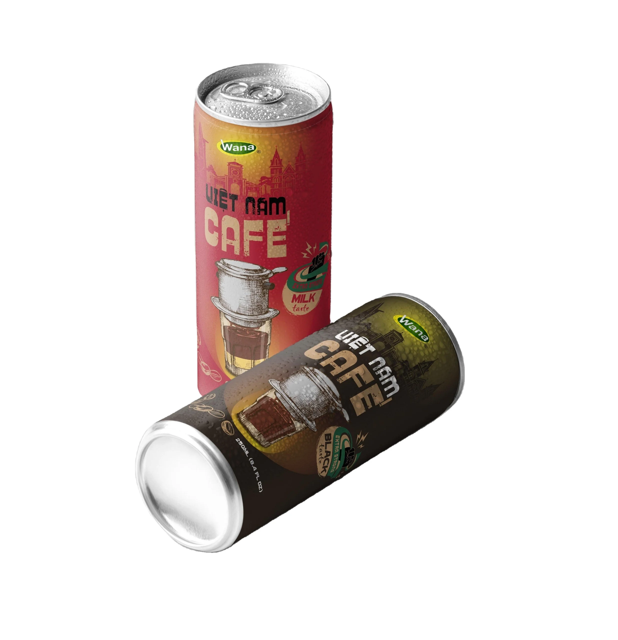 OEM/ PRIVATE LABEL VIETNAMESE CONDENSED MILK COFFEE 250ML ALU CAN