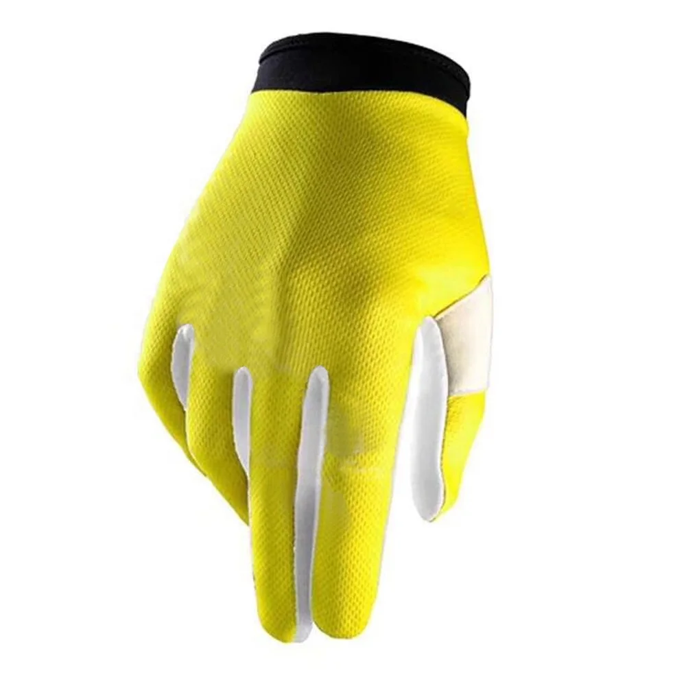 High Quality Custom Motocross Gloves Leather Silicone Material for Off-Road Racing BMX Touchscreen Fingers Compatible Cycling