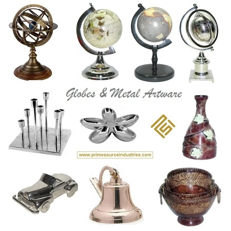 Globe for home decoration paper surface factory direct sale desktop earth globe Indian handicraft item high quality gift item