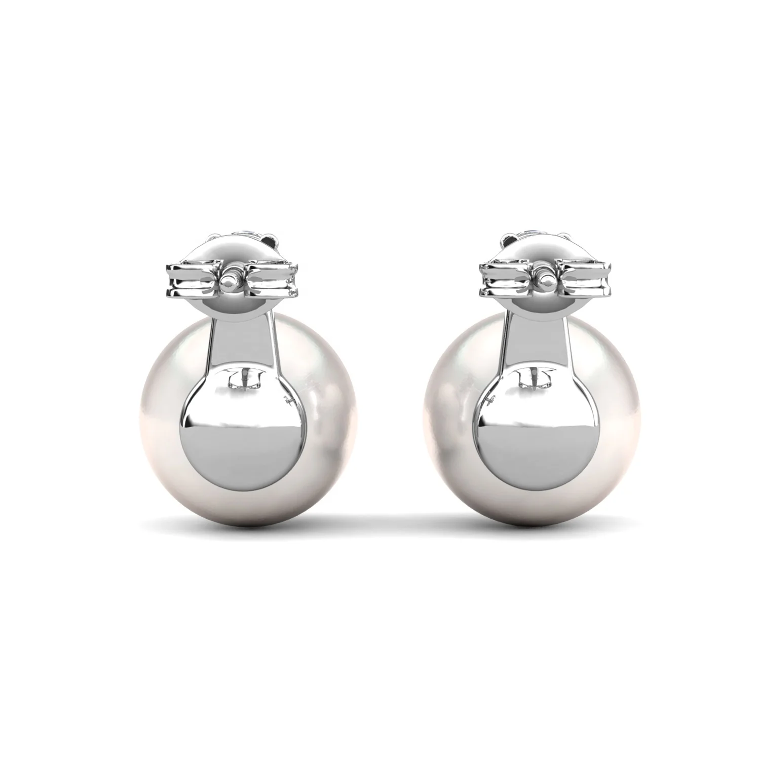 New Minimalist Jewelry Hypoallergenic 925 Sterling Silver Moissanite & Crystal Pearl Stud Earrings For Women Destiny Jewellery