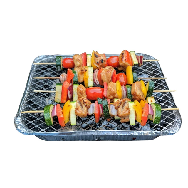The Eco-Friendly Grilling Revolution: Disposable Aluminum Grill with Briquettes  - Sustainable Fuel for Best BBQ Experiences.