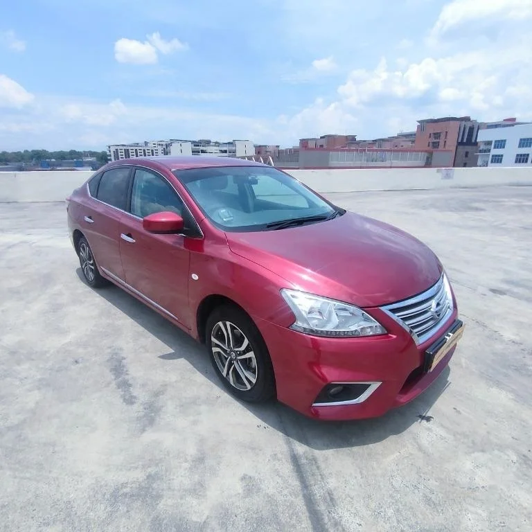 NISSAN SYLPHY седан с автомобильным бесключевым и выдвижным боковым зеркалом задний внутренний aircon использованием бензина