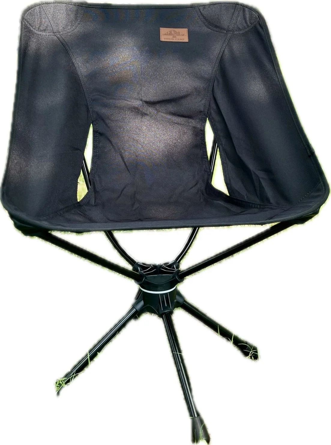 Portable Rotating Swivel Camping Chair Foldable Quick Open Aluminum Camping Chair Folding Beach Chair