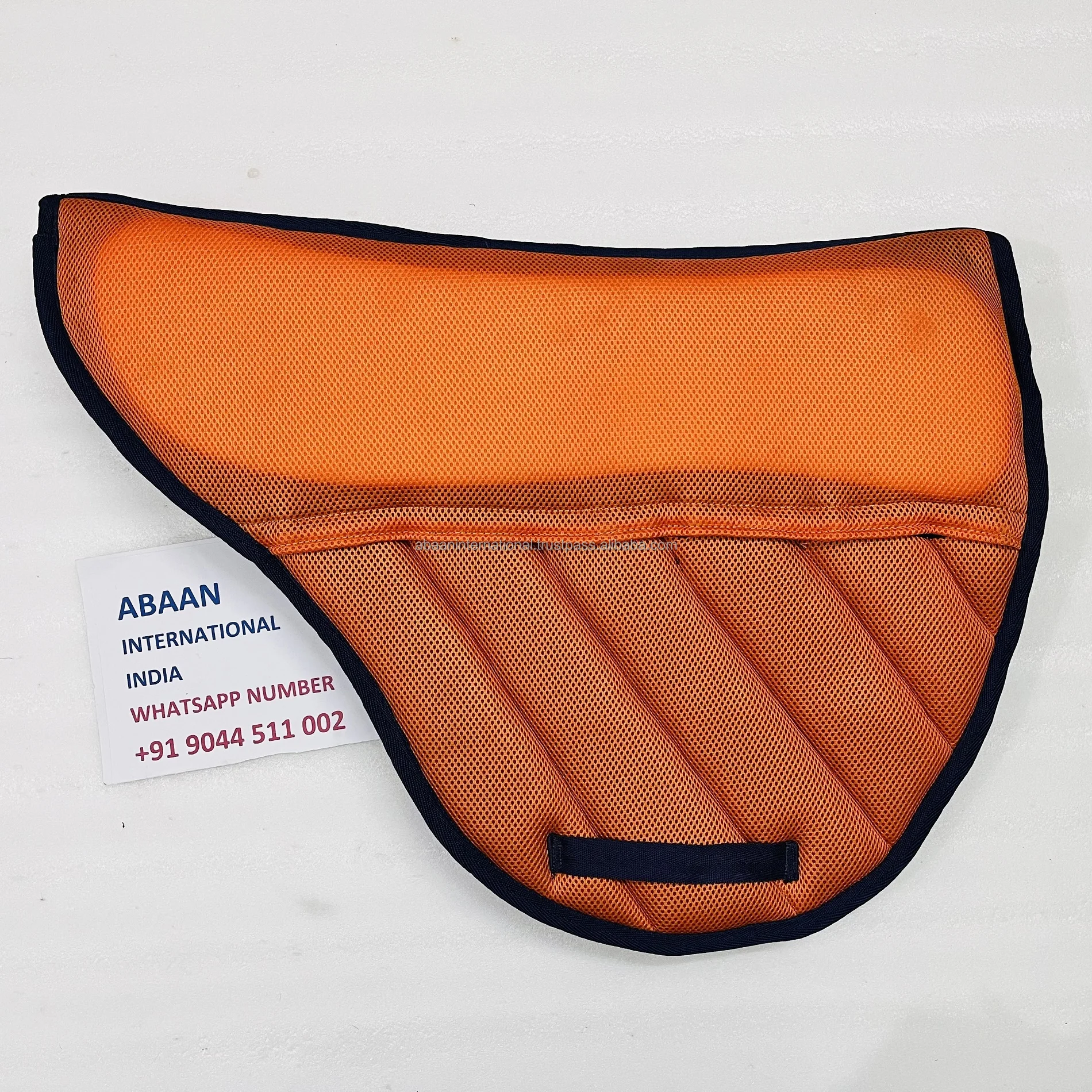 Dual Foam Mesh Saddle Pad Detachable foam Feature And Back Side Full Anti-Slip Mesh Manufacture by Abaan International
