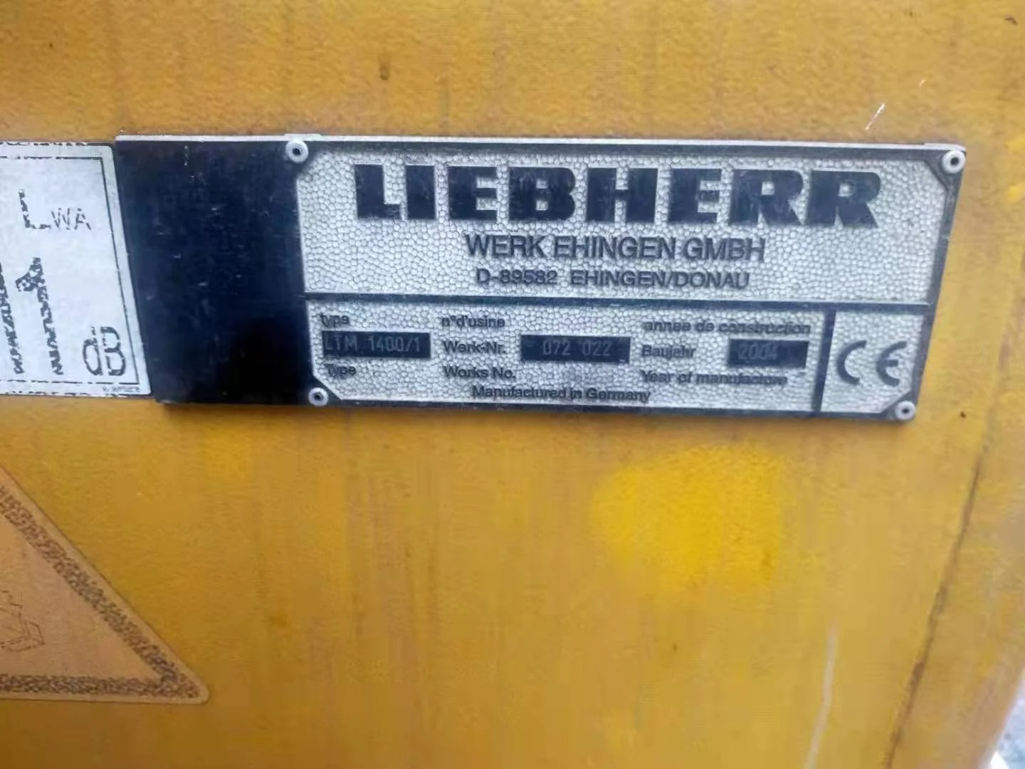400ton Used Germany Liebherr LTM1400 used big truck crane for sale