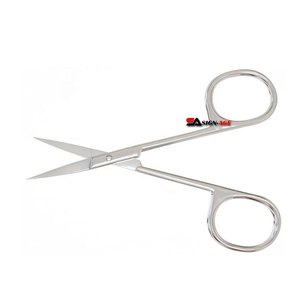 Top Rated 2022 Stainless Steel Eyebrow Scissors Beauty Scissors With Private Label & Packaging