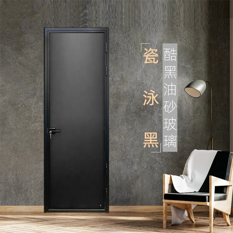 In Room Door Divider Single Swing French Style Bedroom Security Door Aluminum Alloy Interior Doors For Houses