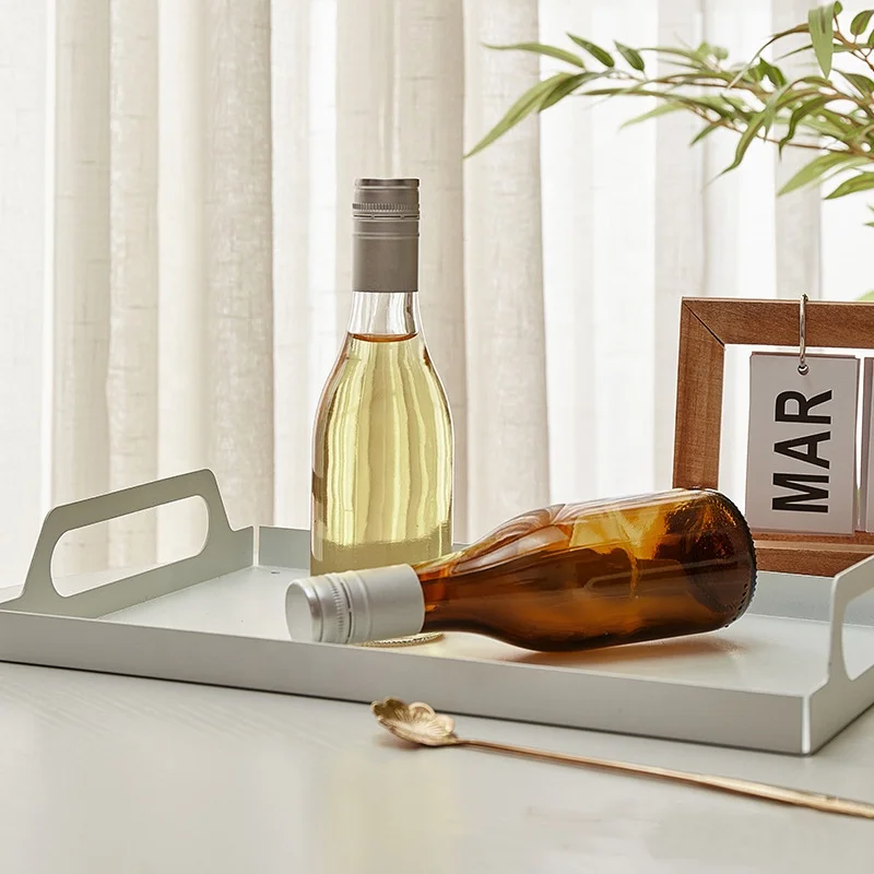 Mini 187ml Glass Clear Dark Green Refillable Empty Champagne Wine Bottles For Sustainable and Stylish Packaging
