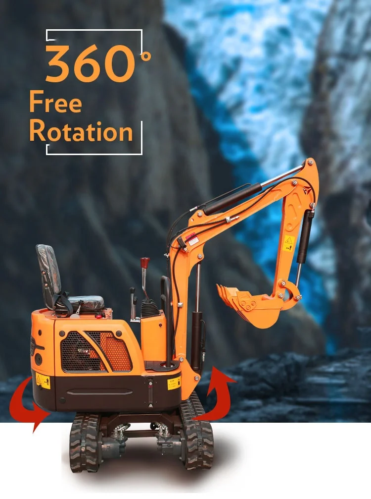 mini 2 ton 2.5ton excavator small digger engine diesel rake bucket for excavator