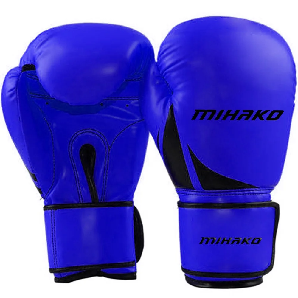 Amazon hot sale pu leather boxing gloves black boxing gloves training and fighting ufc